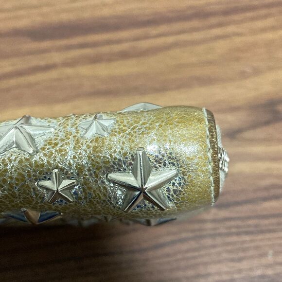 Jimmy Choo Filipa Metallic Star Studded Woman’s Leather Wallet. - Picture 13 of 13